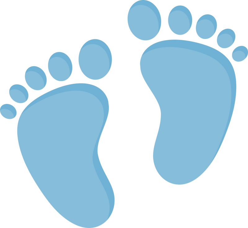 Baby Footprints Blue